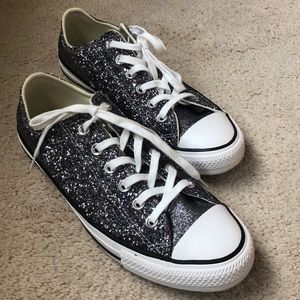 Converse glitter shoes